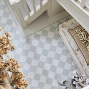 Creo Checkers Cream & Pale Green